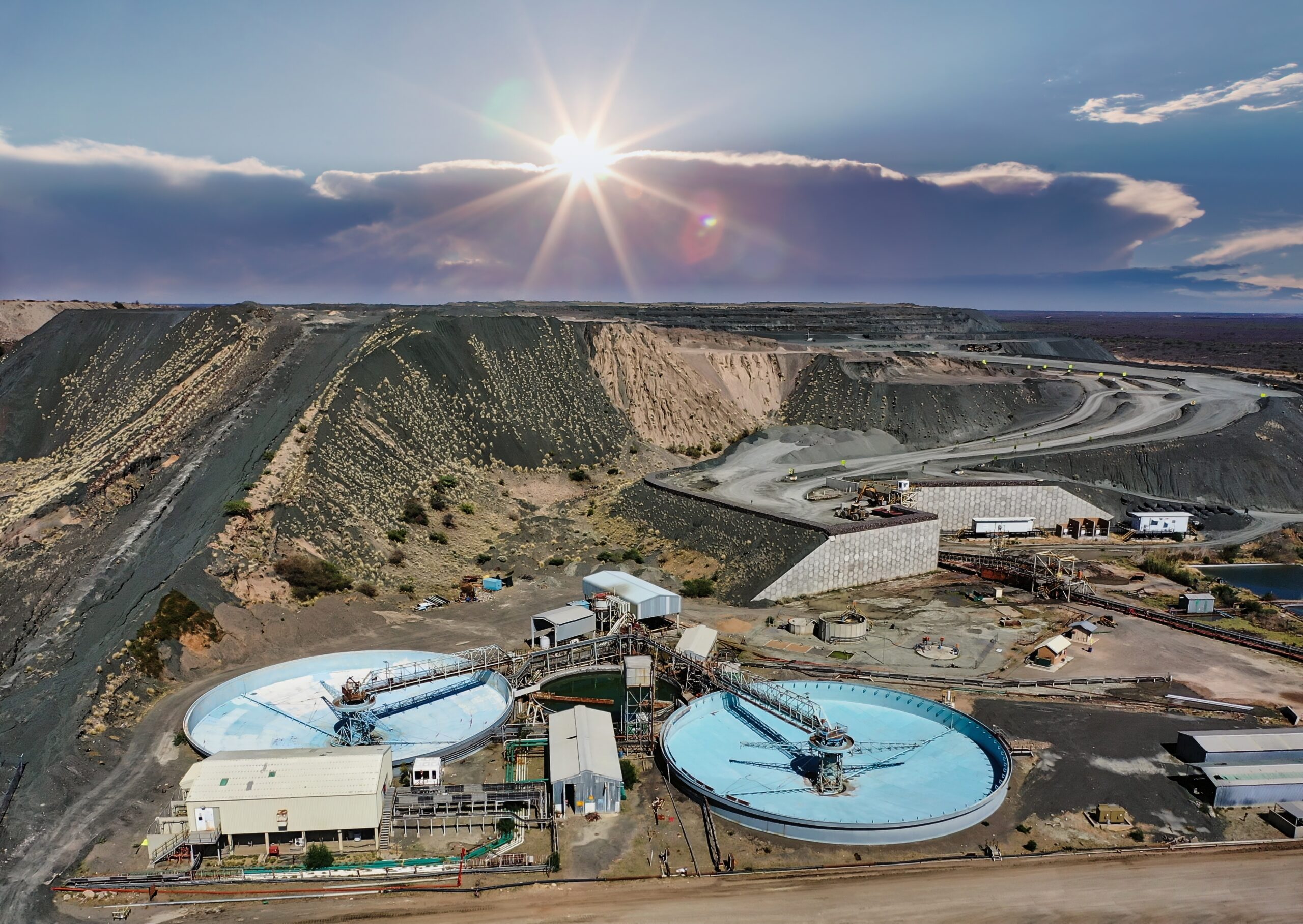 Mine de diamant à ciel ouvert